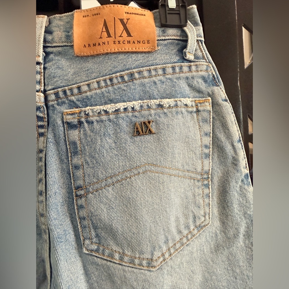 Vintage Armani Exchange Light Blue High Rise Women Jeans, 0 Regular - Picture 4 of 6